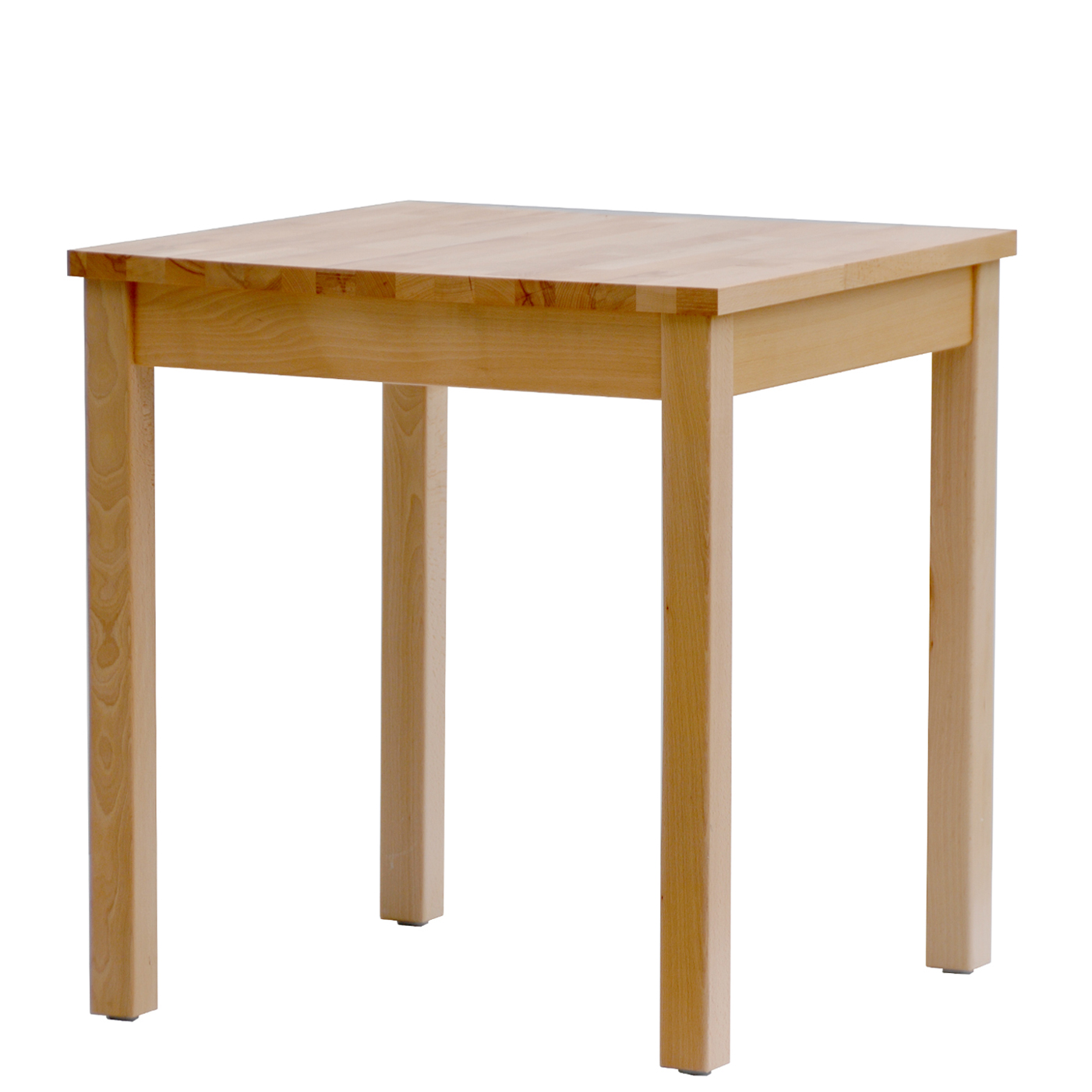 4Fuß Tisch mit Massivholzplatte